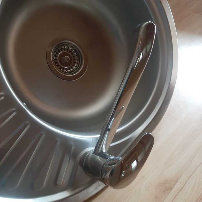 Zlew kuchenny z baterią kranem zlewozmywak stan bardzo dobry