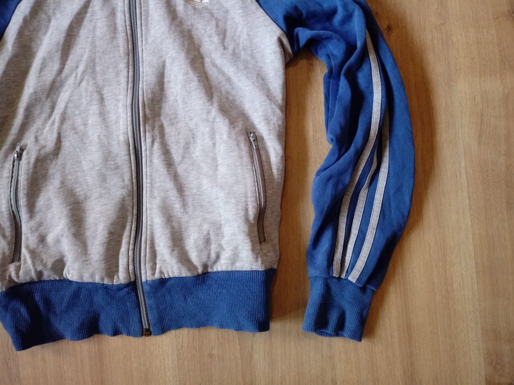 Adidas oldschool damska bluza z kapturem bawełna r. 38