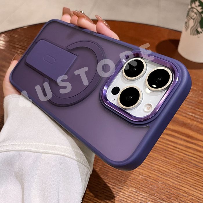 Чехол Stand Magsafe на iPhone 16 Pro Max матовий чохол з підставкою