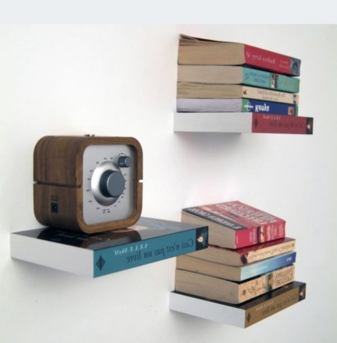 Niewidzialna półka na książki (zestaw 8 szt)