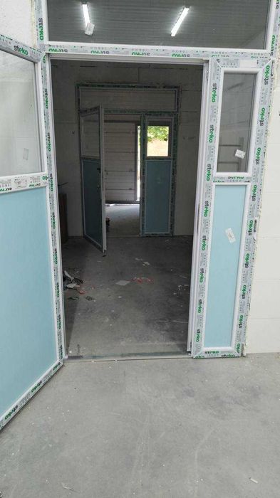 Металопластикові двері з фрамугою 1400х2400