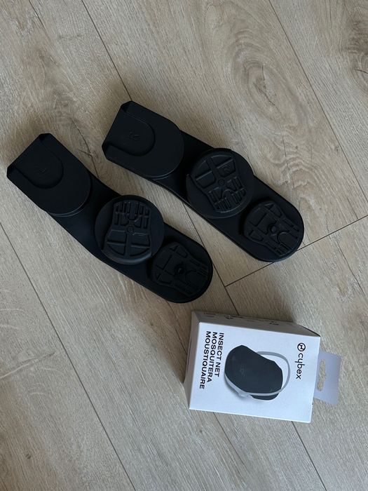 Cybex aton 5 fotelik z bazą 0-13kg + adaptery + moskitiera
