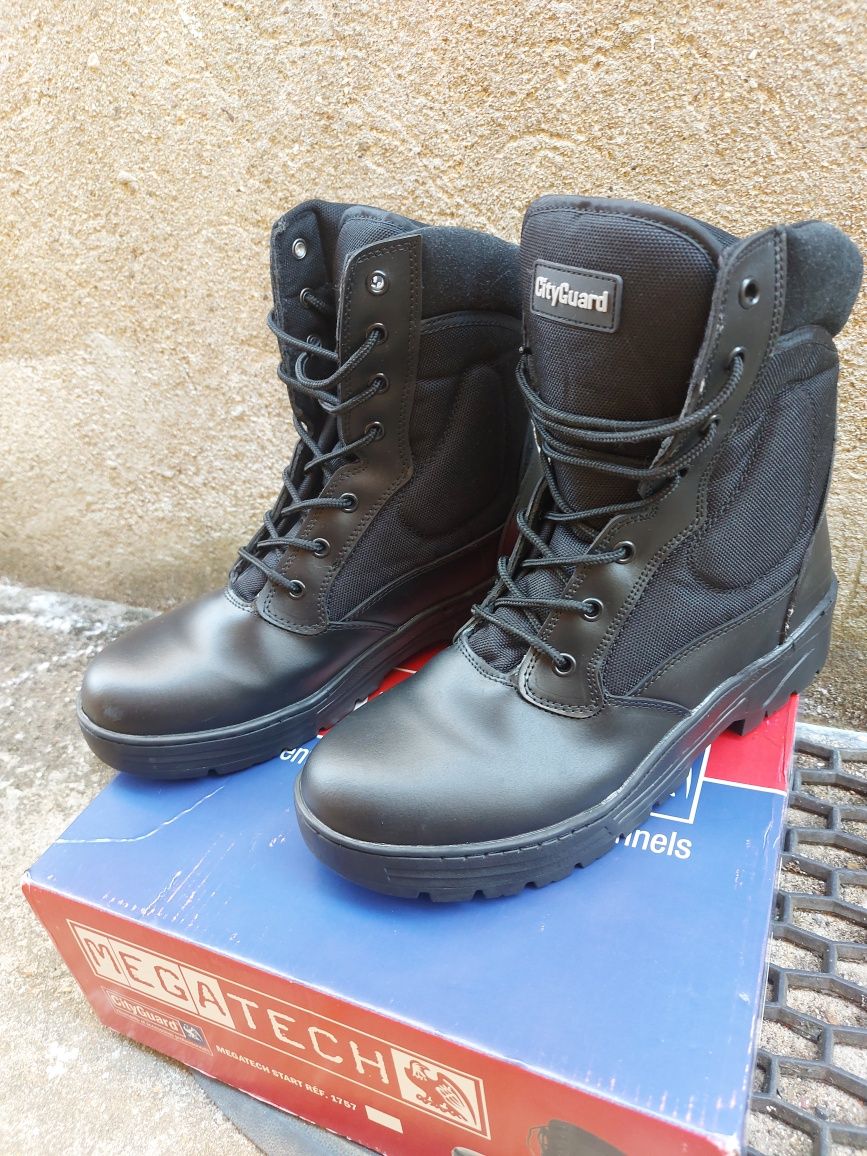 Botas CITYGUARD para Vigilantes, GNR, PSP,  Tamanho 43. Muito leves.
