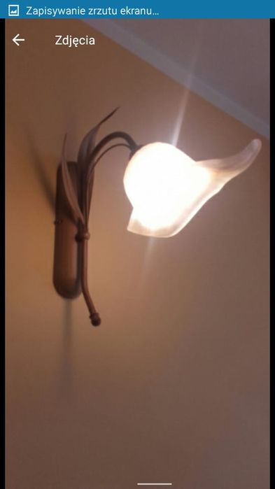 Lampa wisząca+3 kinkiety