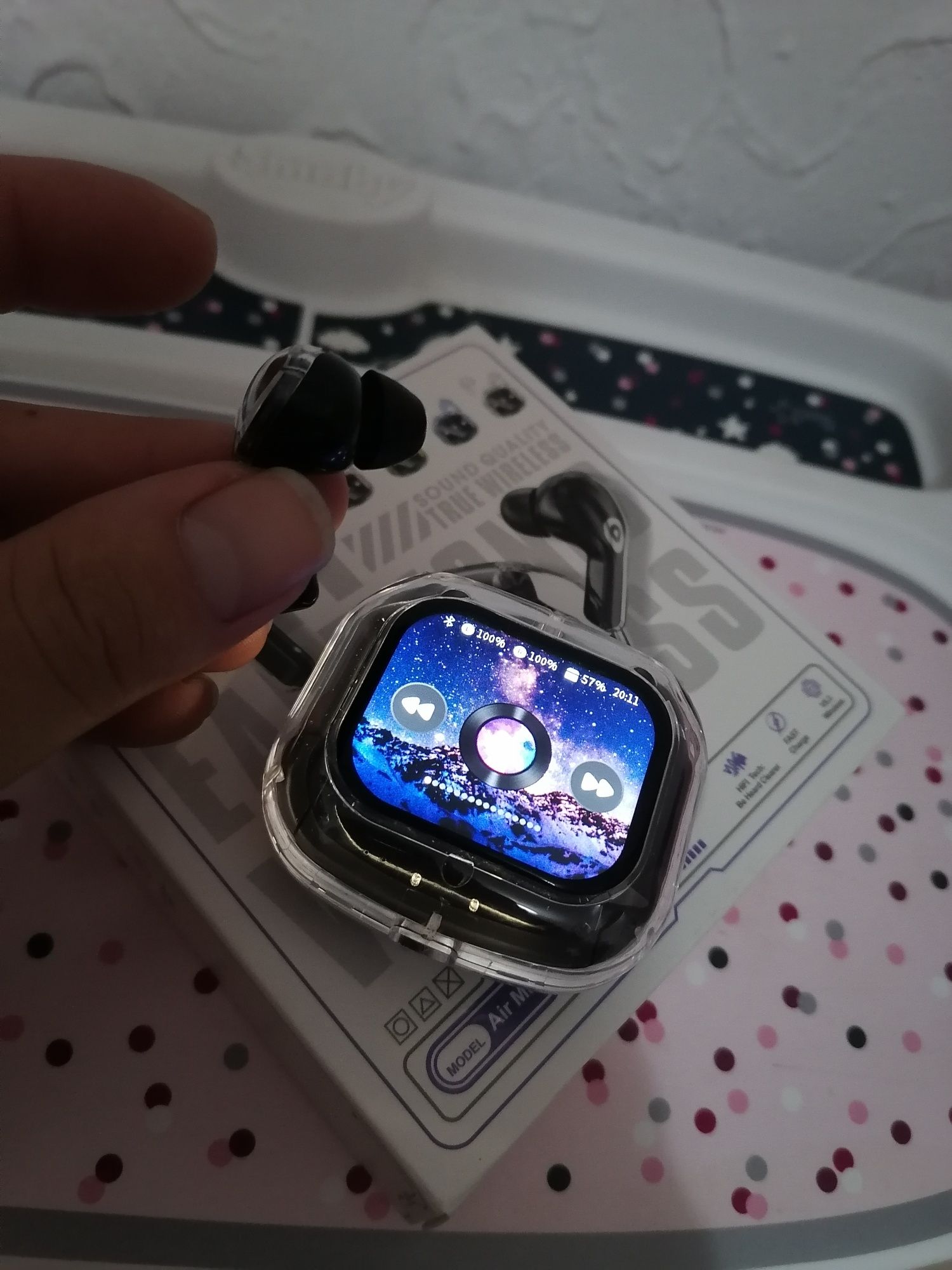 Airpods com ecrã