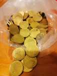 Moedas de 10 escudos algumas dezenas