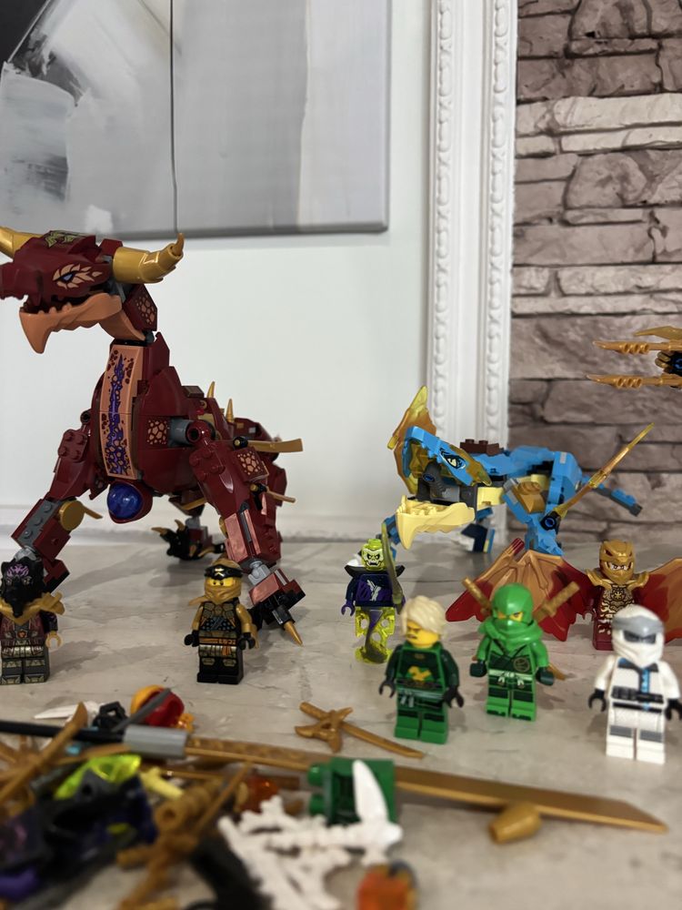 Lego ninjago 19 figurek smoki i mech