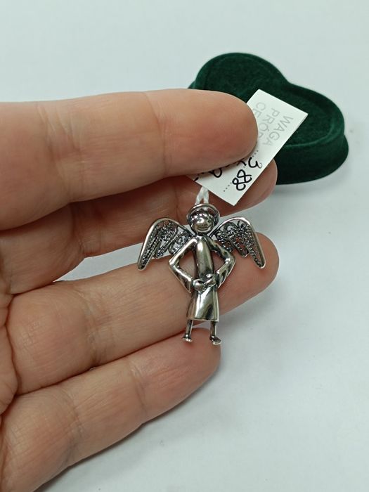 Srebrny wisiorek anioł, srebro 925 (152M)