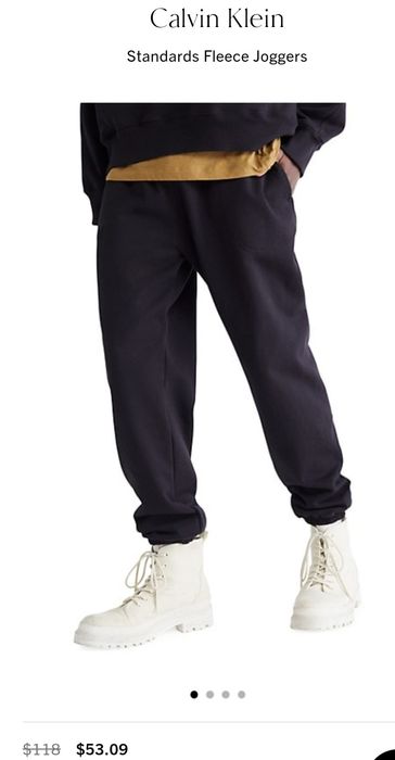 Джогеры Calvin klein standards fleece штаны