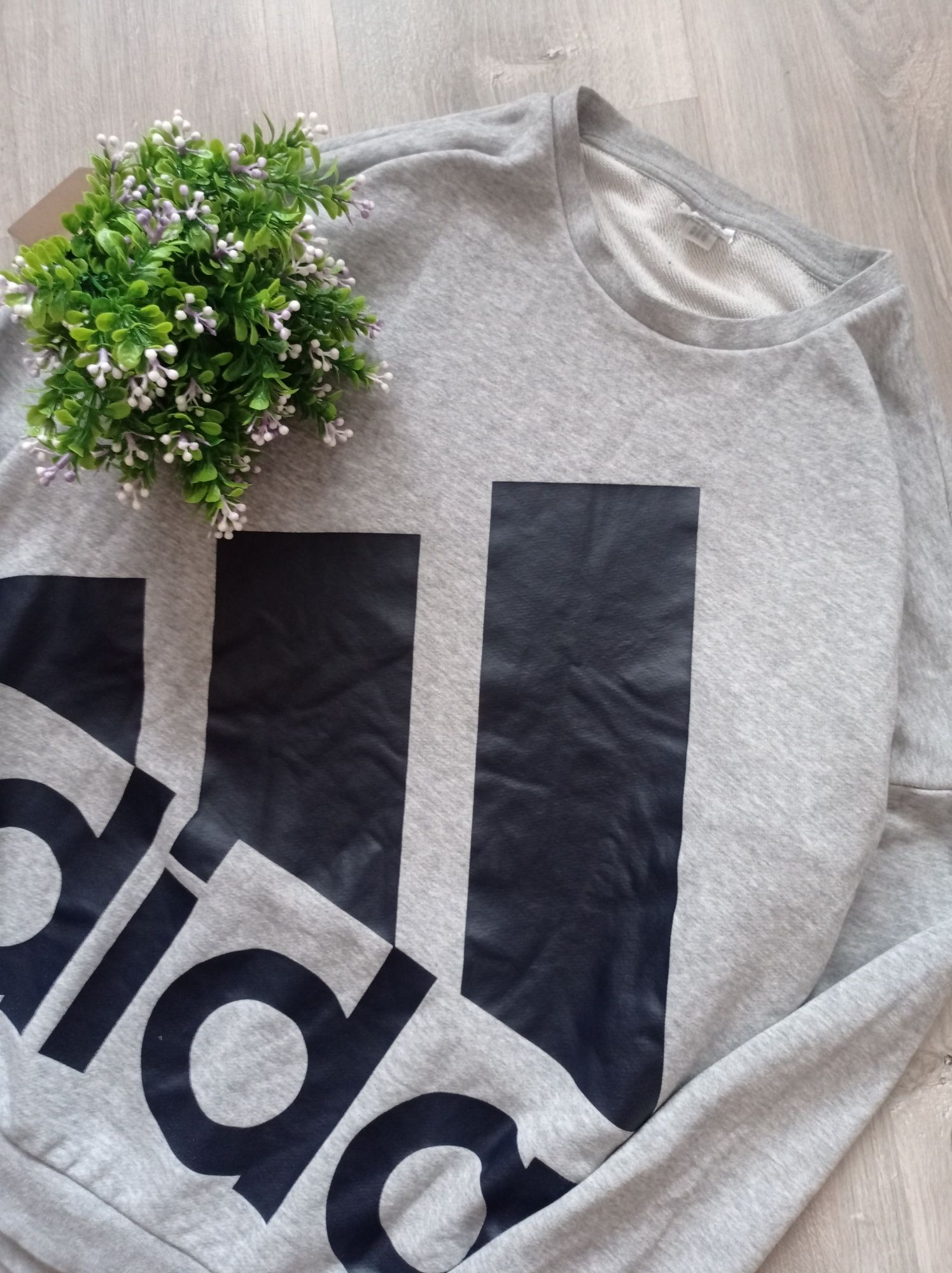 Adidas кофта свитшот мужской big logo / М