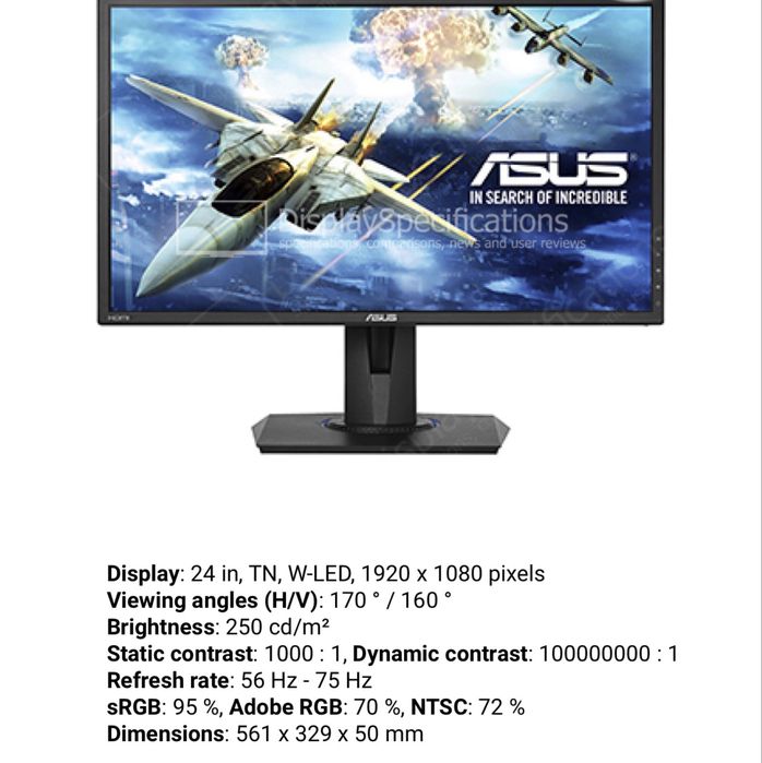 Monitor gaming asus 245h