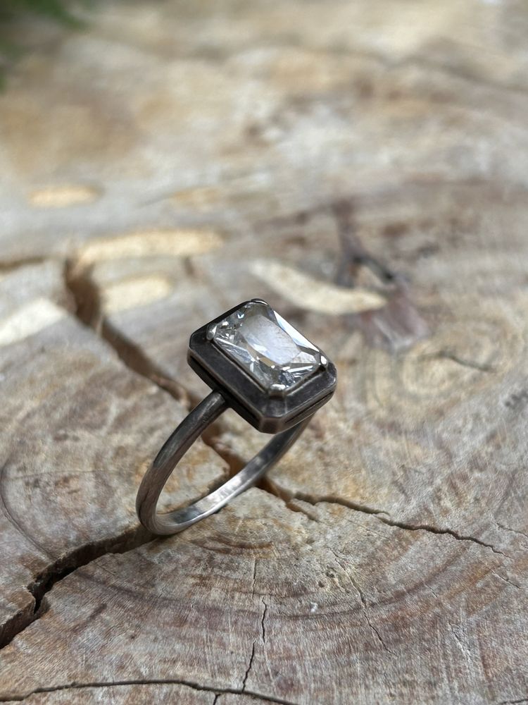 Stary piękny pierścionek srebro 2.9g ż