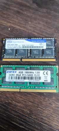 Память DDR3 2 штуки по 8Гб, 1866MHz
