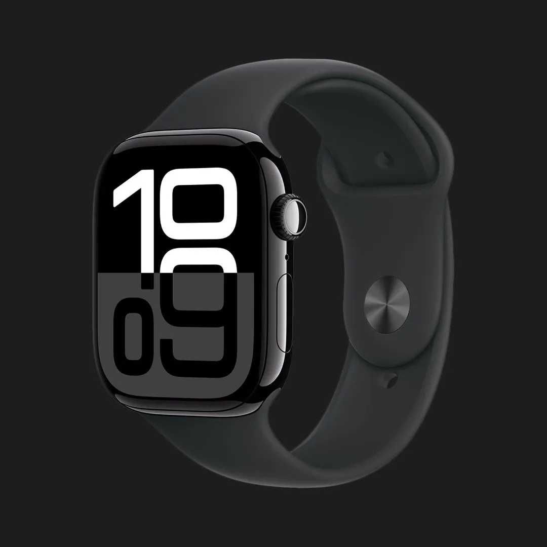 Apple Watch Series 10 GPS, 46mm Jet Black Aluminum Case with