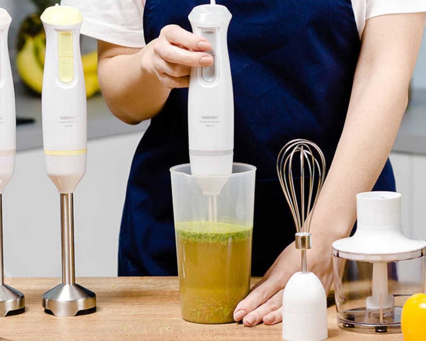 Blender Zelmer Ręczny 800W +Turbo +Rozdrabniacz 450ml + Pojemnik 800ml