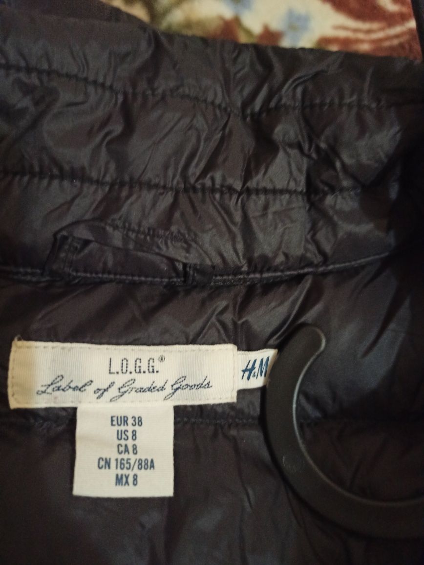 Куртка чорна H&M, коротка пуховик
