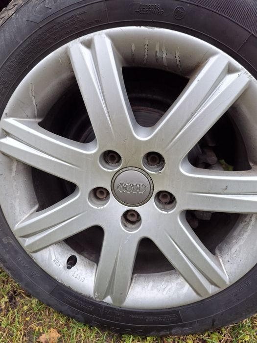 Sprzedam felgi 5x112 audi a4 b7 z oponami letnimi