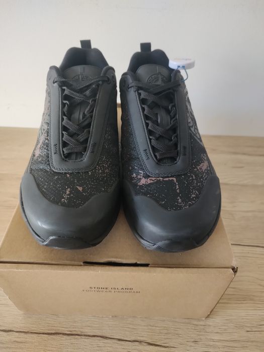 Оригінальні кросівки Stone Island grime sneakers black, кроссовки 42