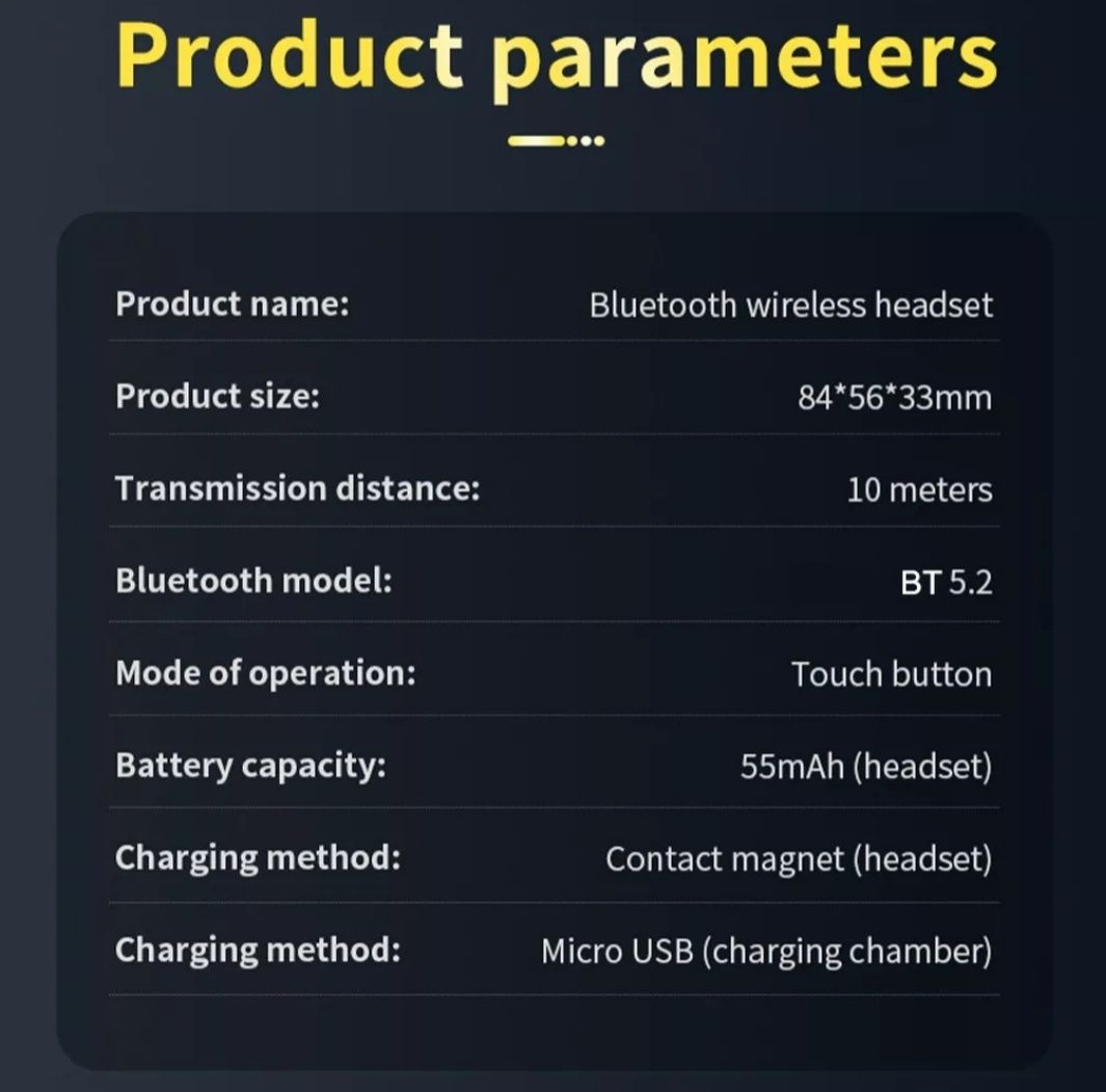 Słuchawki douszne bluetooth G28