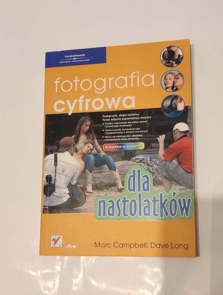 Książka fotografia cyfrowa dla nastolatków do nauki fotografii aparat