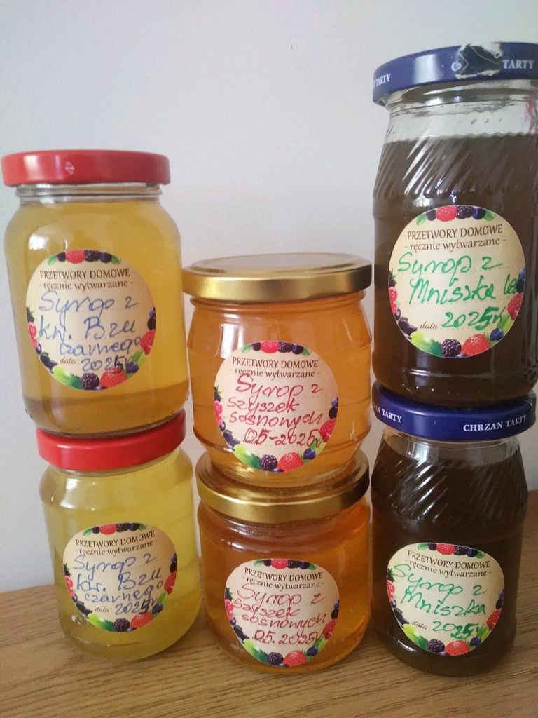 Syrop z kwiatów Bzu Czarnego 200ml, zbiór 2025r. Syrop z bzu przetwory