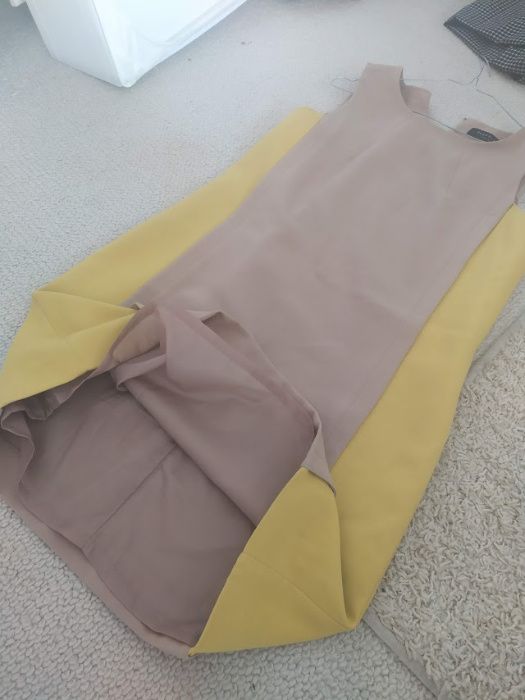Reserved sukienka 38 M beżowa żółta tunika