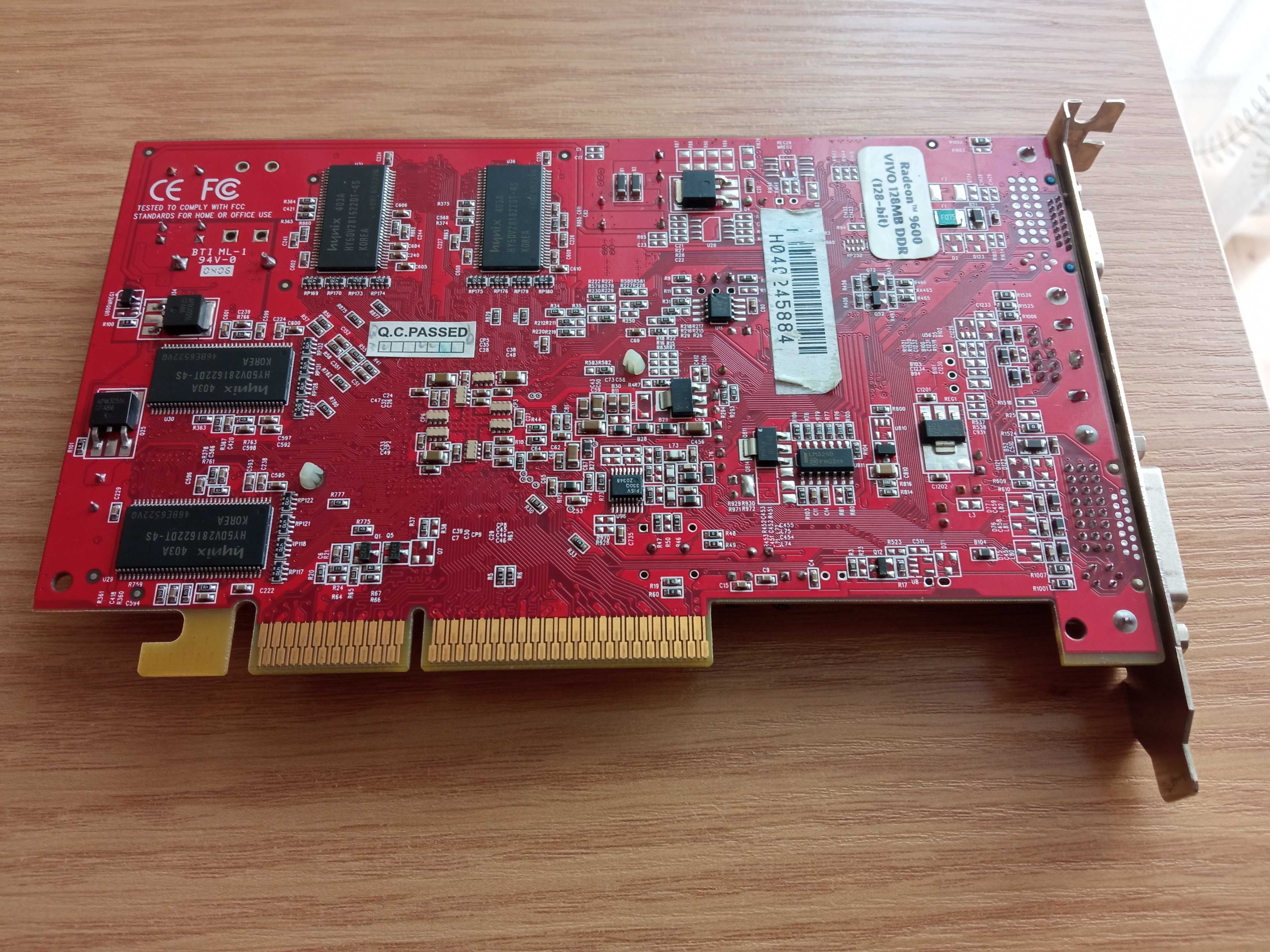 Karta graficzna , retro , HIS Radeon 9600 , 128MB RAM