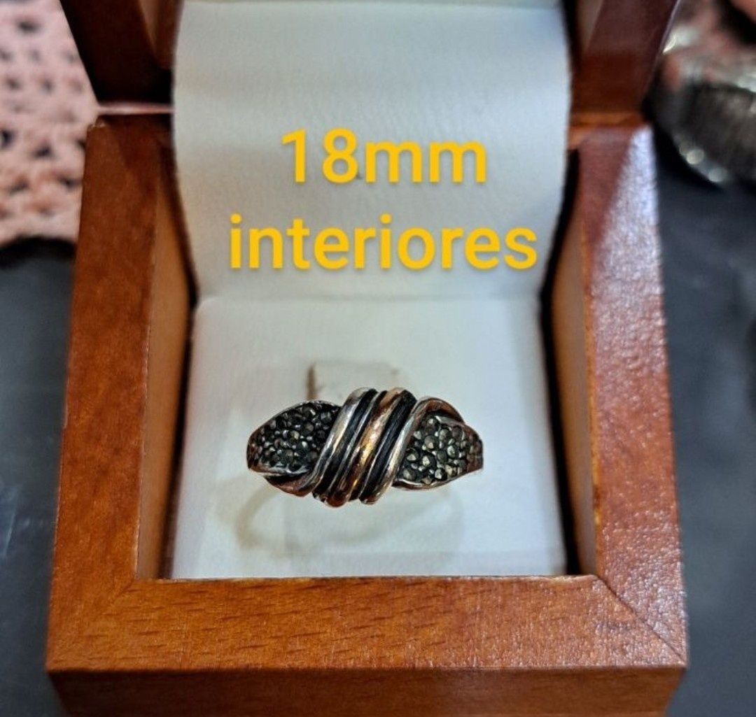 Aneis vintage prata e ouro .