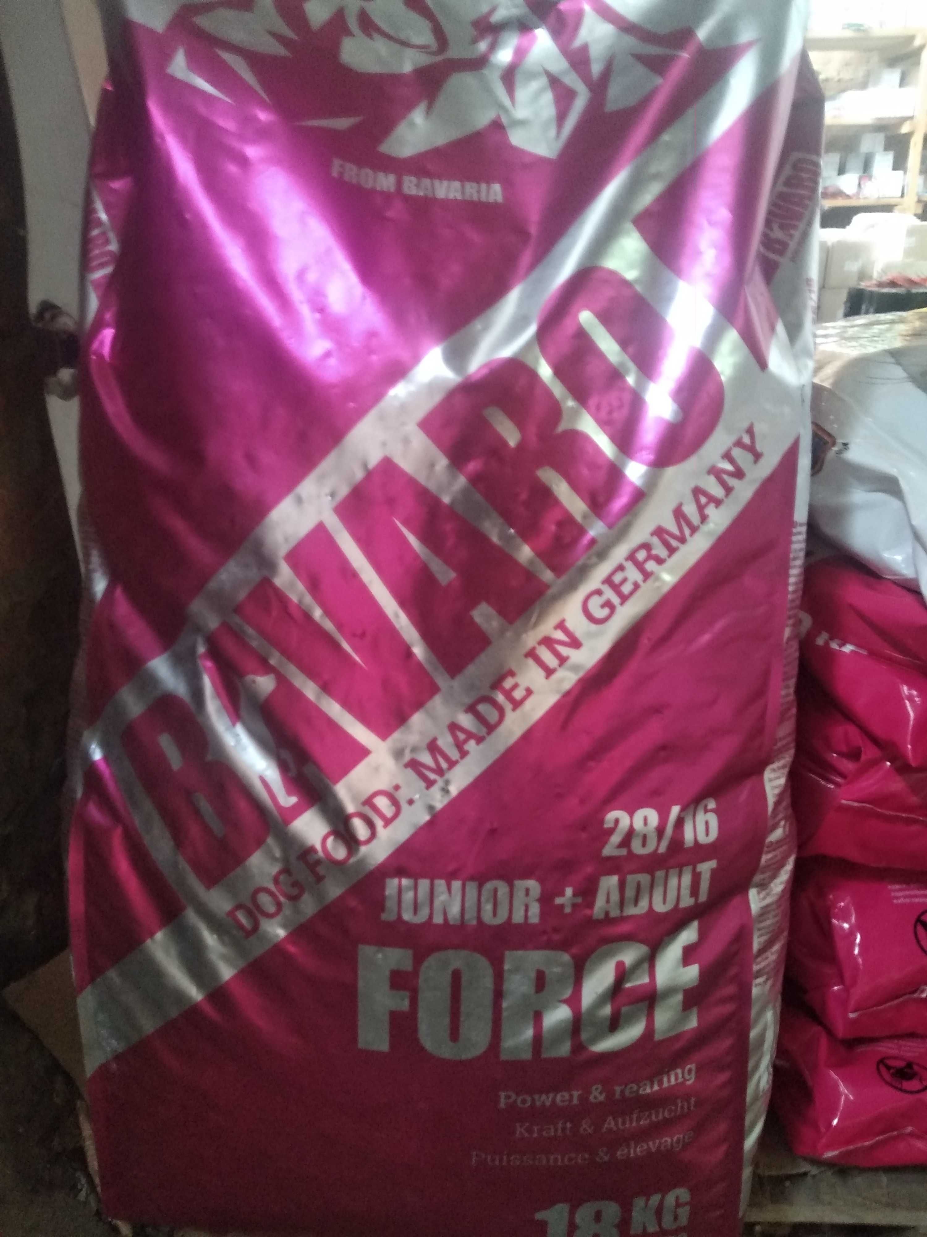 Баваро корм для собак 18 кг розовый форсе Force