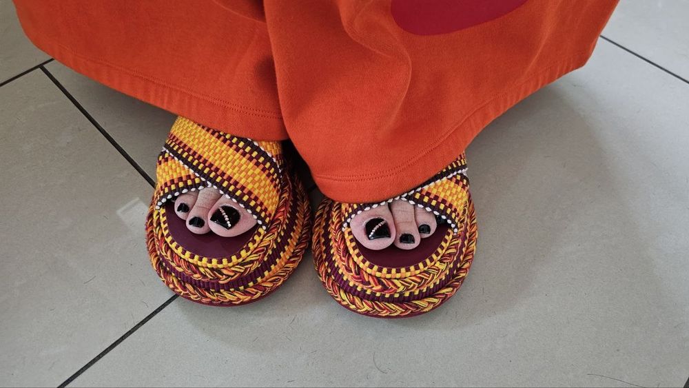 CHLOÉ Meril woven platform sandals | Оригінал | Розміри UK 3 та 4