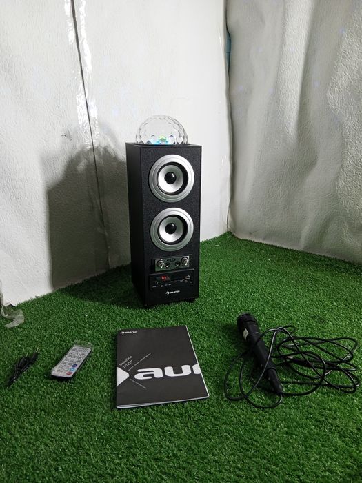 DiscoStar Green, przenośny głośnik Bluetooth 2.1, USB, SD, akumulator,