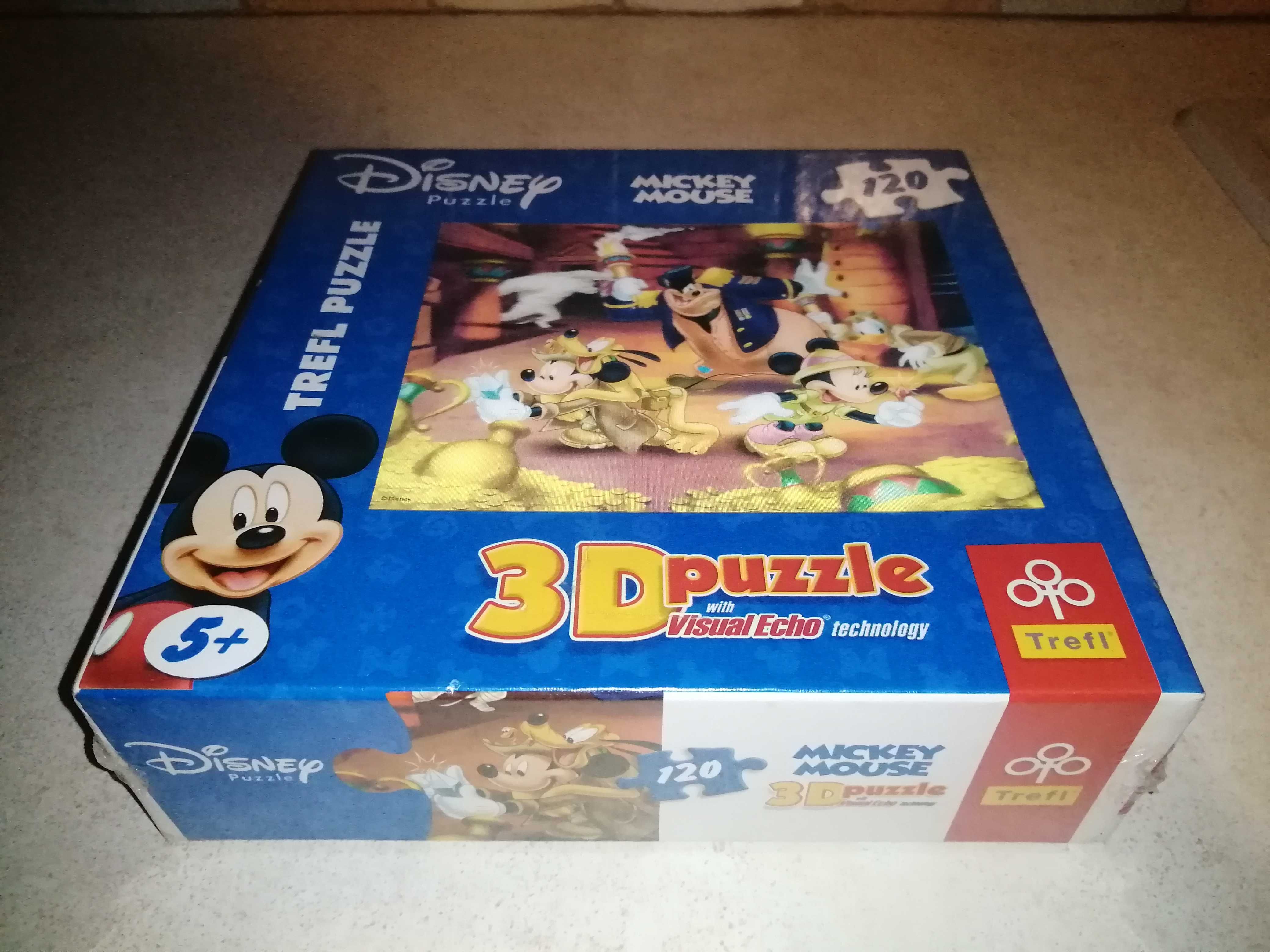 Nowe puzzle 3D Disney_Mickey Mouse 120 elementów firmy Trefl.