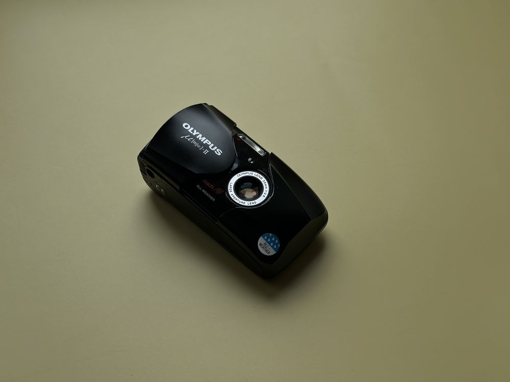 Olympus mju ii плівковий фотоапарат мью 2 чорний як новий