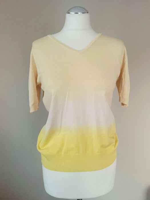 Sweter komplet Bliźniak jedwabny  kardigan i bluzka rozmiar XL