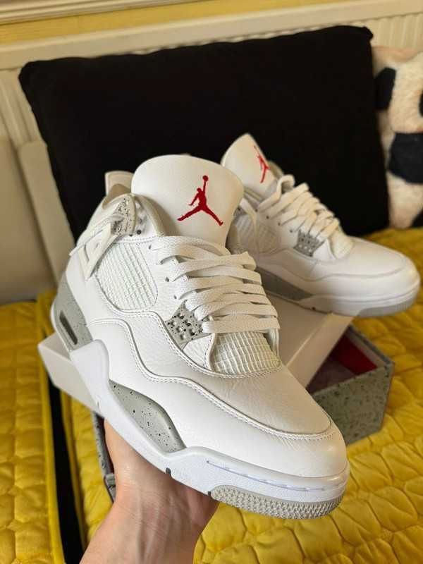 ButyDamskie Air Jordan_4_Retro_White_Oreo_Uniseks R.40