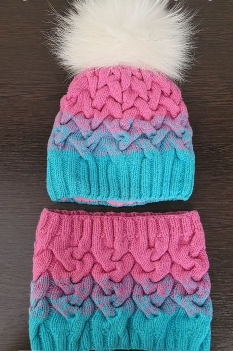 Зимовий набір ( шапка і снуд)