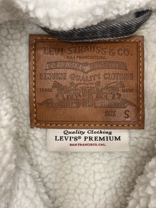 Жіноча джинсова куртка Levi’s Sherpa Premium S, шерпа