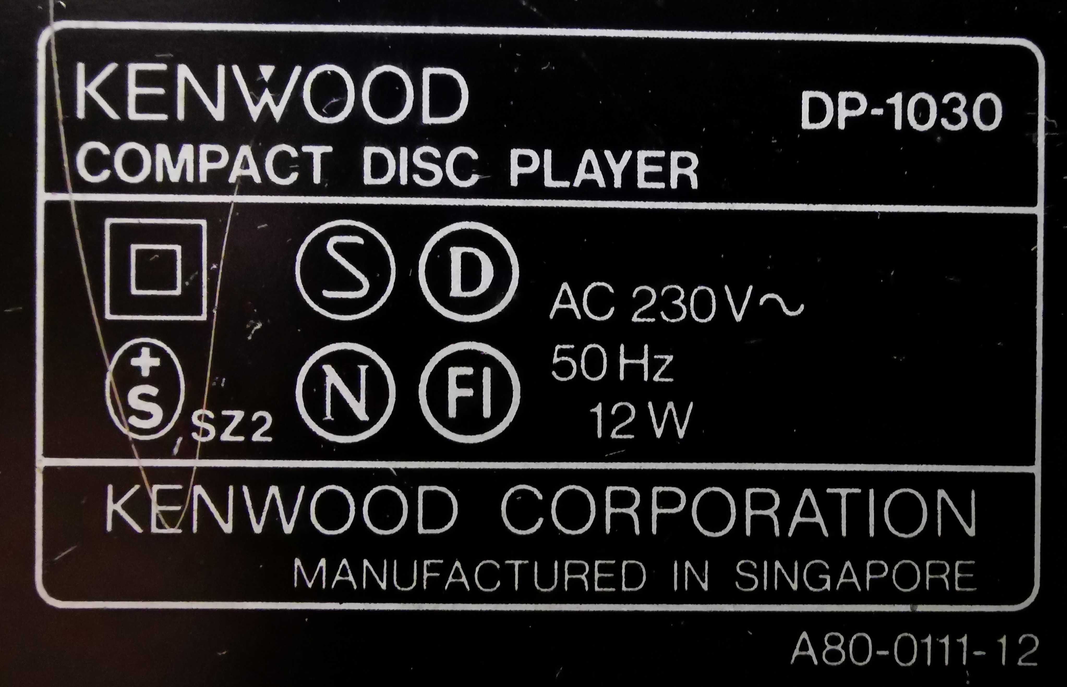 Odtwarzacz cd Kenwood DP-1030