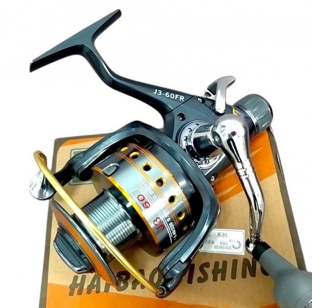 Распродажа.Карповая катушка J3 60FR 9+1BB HIBOY Haibao Fishing с  байт