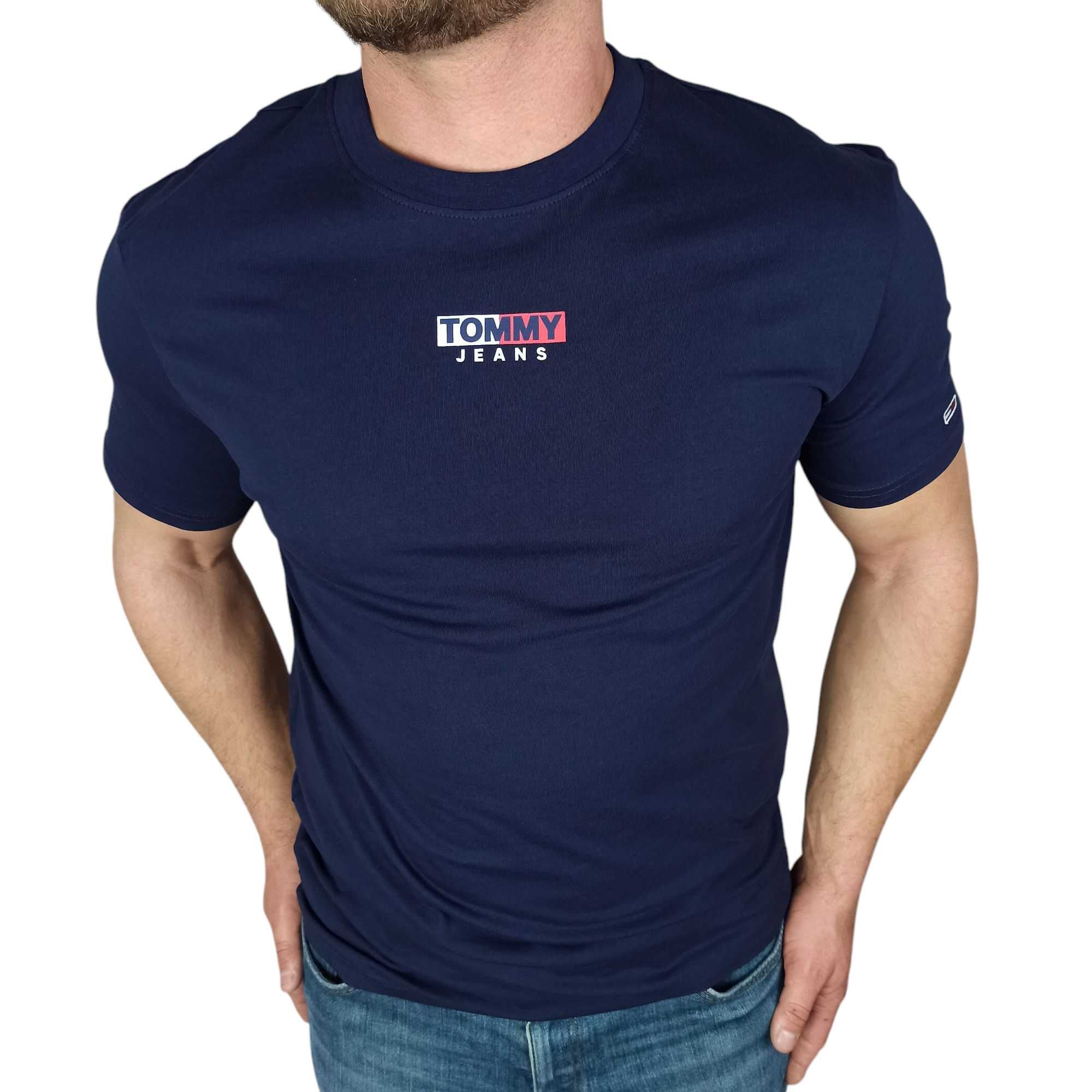 Bawełniane t-shirty męskie Tommy Jeans S M L XL XXL Outlet online