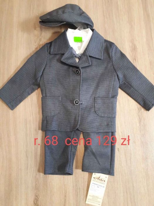 Komplet na chrzciny garnitur 62,68