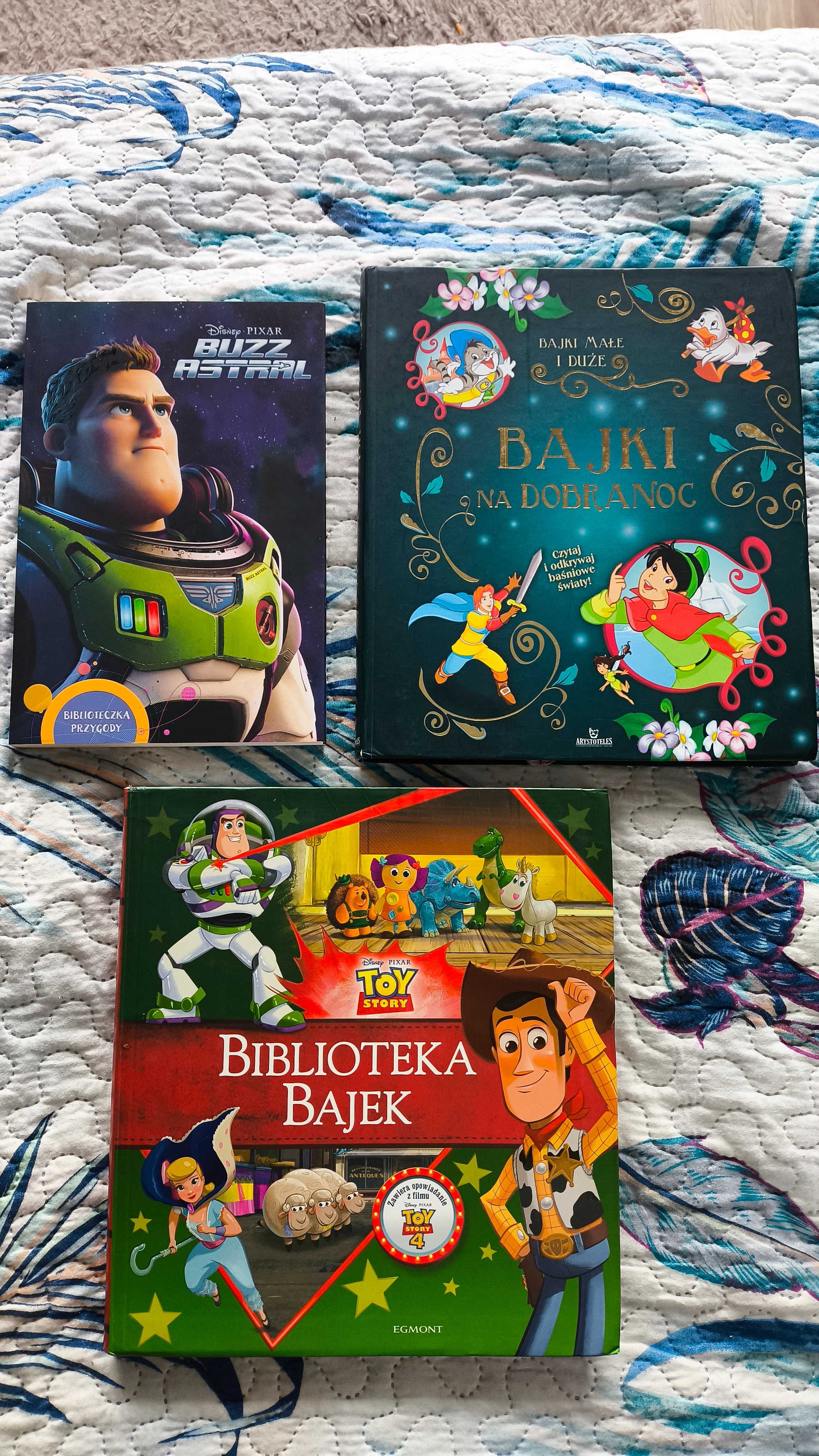 Zestaw książek Toy Story, Buzz Astral, Bajki na dobranoc - Wawa