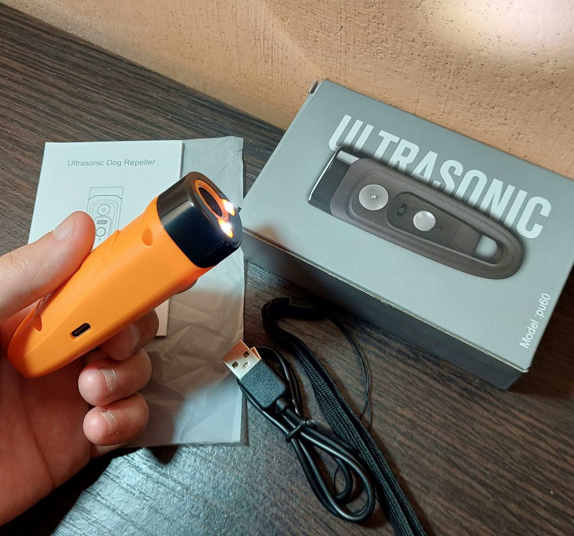Ультразвуковой ручной отпугиватель собак Ultrasonic PU-60