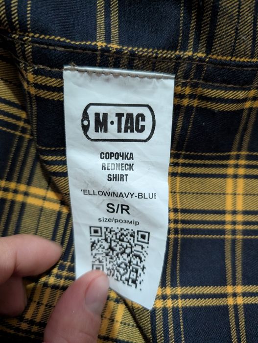 Фланелева тактична рубашка в клітинку М так і helikon tex