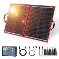 Turystyczny przenośny panel solarny DOKIO 110W kemping NOWY