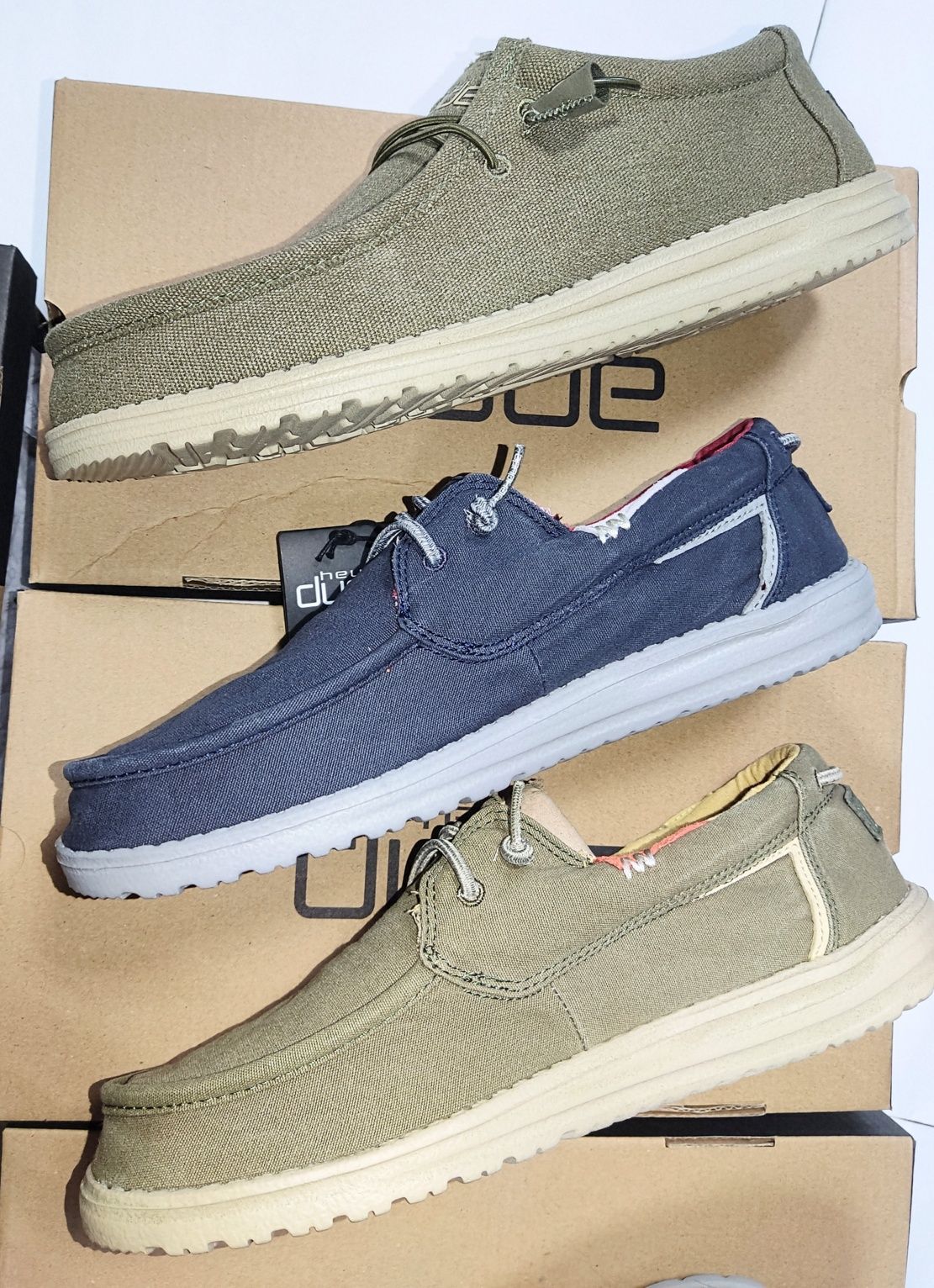 Мокасины Hey Dude Wally, ткань,пена, super light 42-43