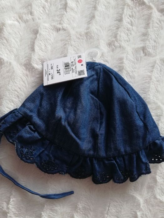 RESERVED kapelusz dziewczęcy 50 cm * 9-12 m