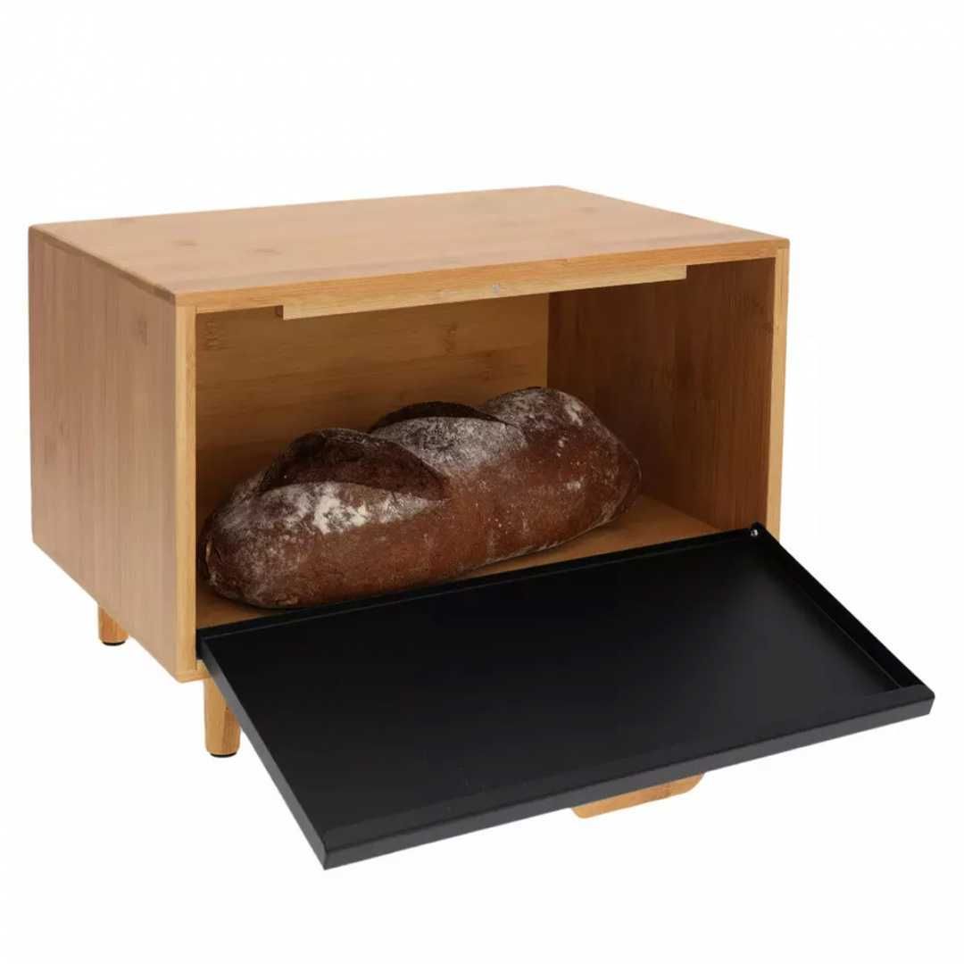 Chlebak bambusowy na pieczywo klausberg pojemnik kuchenny