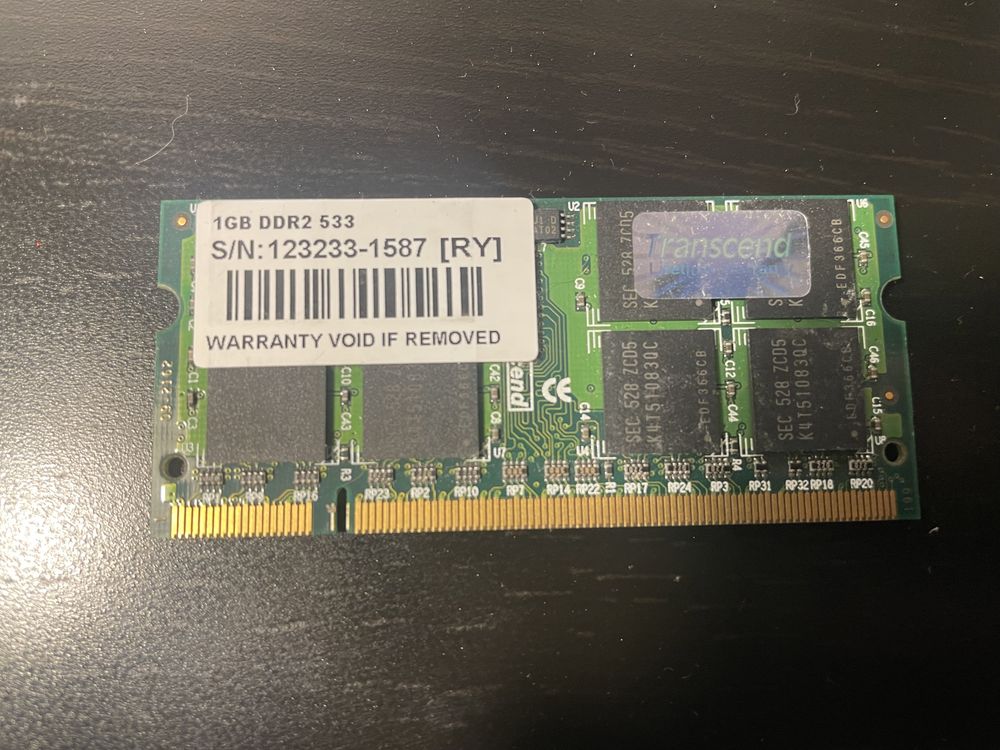 Memória RAM 1 gigabyte
