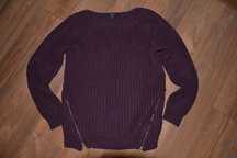 Amisu bordowy sweterek zamek zip roz.S